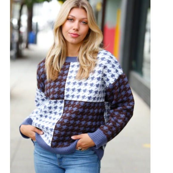 Entro Color Block Sweater - Picture 1 of 4
